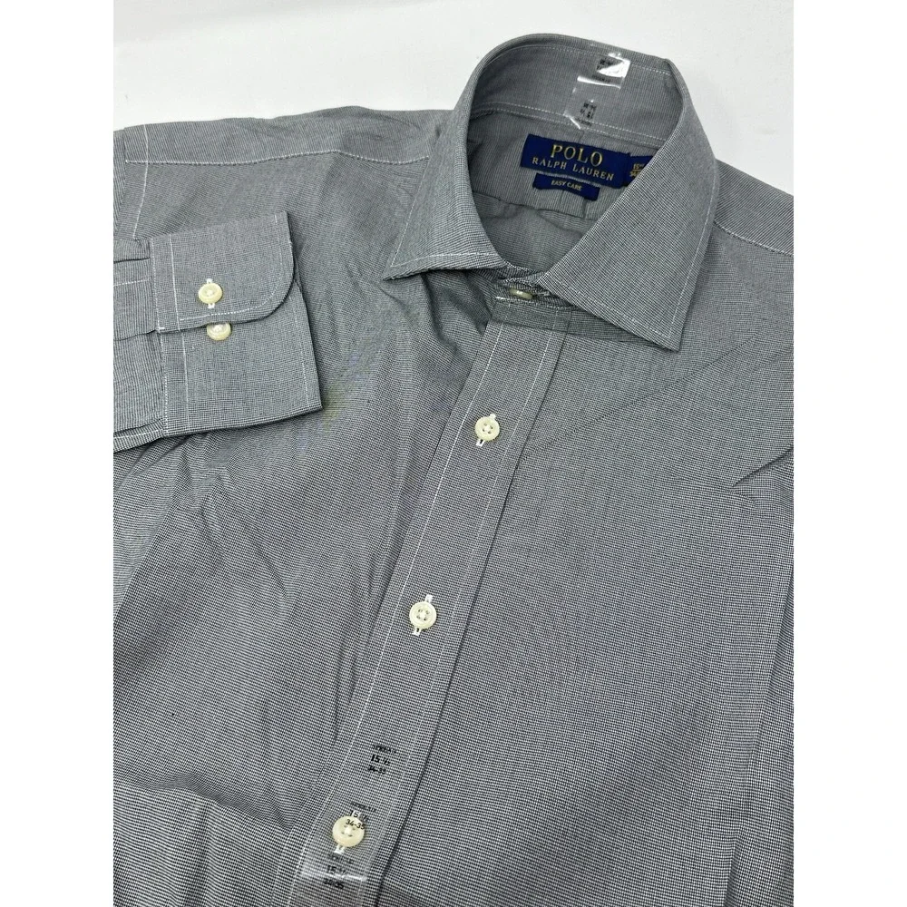 NWT Polo Ralph Lauren Gray Men's Easy Care Sz 15 32/33 Shirt X1